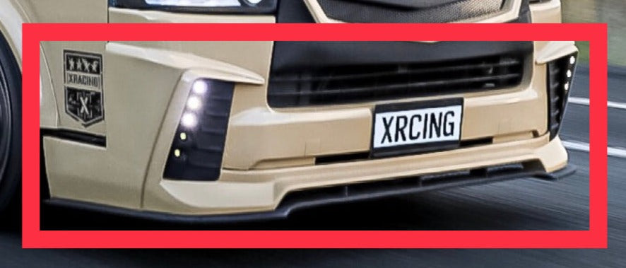 Toyota Hiace CUSTOM Front Bumper Lip LEDS ONLY