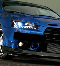 MITSUBISHI LANCER CJ EVO X VRX V2 DEMON EYE 3D LED DRL PROJECTOR HEADLIGHTS FOR 2007 - 2017