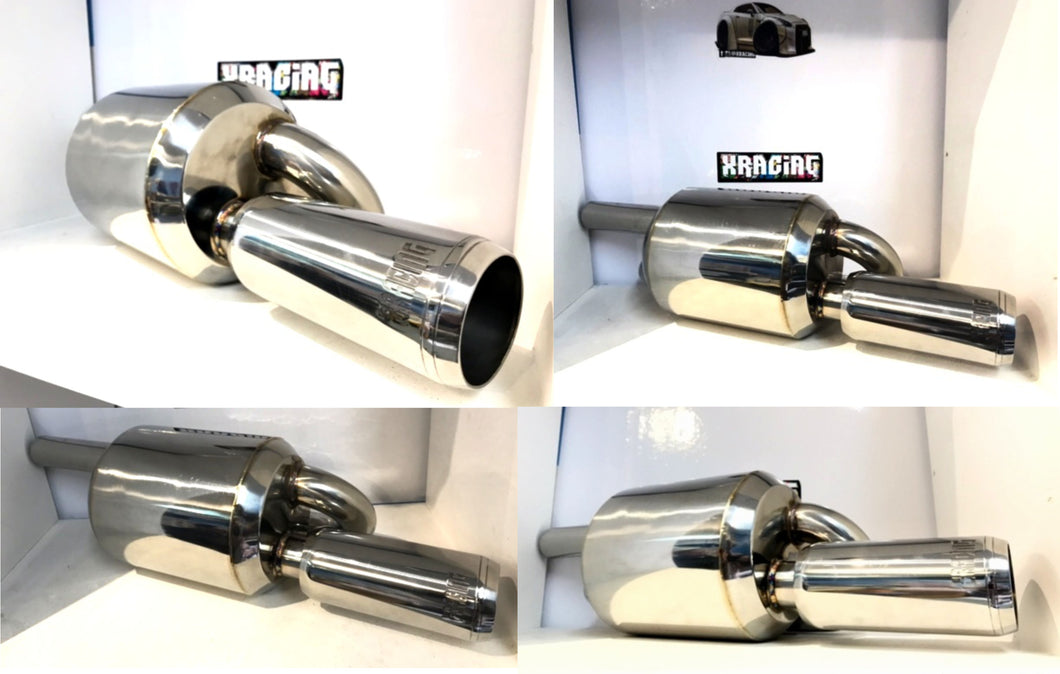 XRacing High Performance Twin loop Muffler 2.25