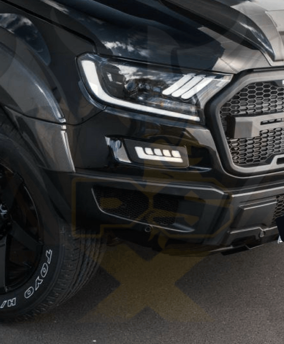 Ford Ranger Tail lights with LED Tubes 2012 - 2017 Smoked Lens