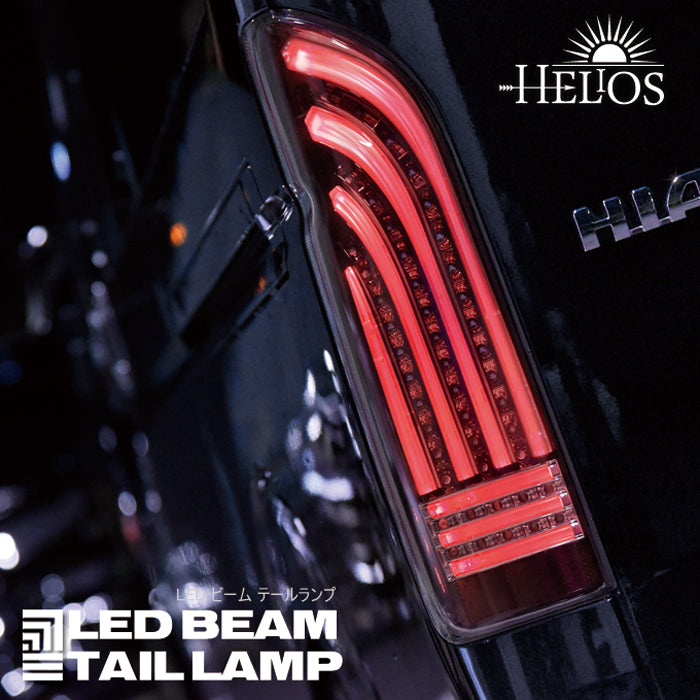 Tolyota Hiace Jdm Black Led Beam Tail Lights 2004 - 2018