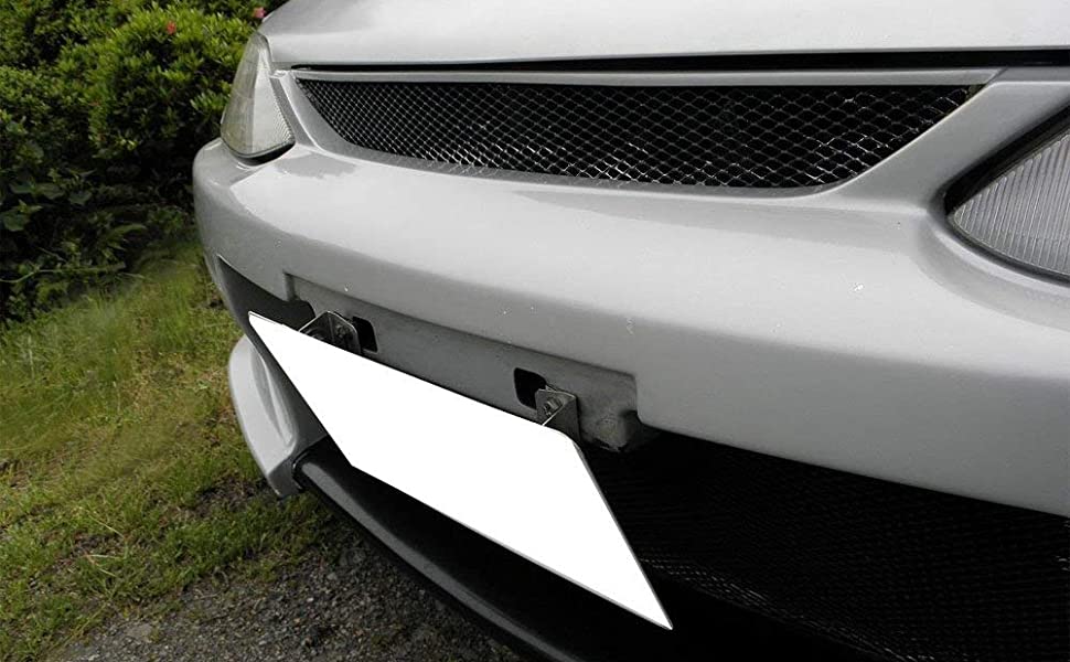 JDM Adjustable Tilt Car Number Plate Bracket *Black*