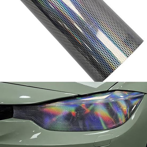 Holographic Honeycomb Headlights / Tail Lights Tint Film