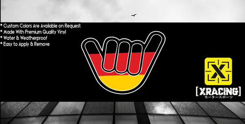 JDM STICKER HANG LOOSE SIGN EURO CAR STICKER DECAL [XRACING]  #140