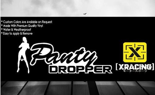 JDM STICKER PANTY DROPPER FUNNY DRIFT CAR STICKER [XRACING] #111