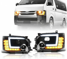 Toyota Hiace Dual LED Projector Headlights with Dynamic Indicators  2014 - Current