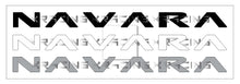Navara Ute Boot Sticker 1000mm x 75mm  3 Colours to choose from