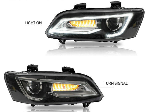 Holden Commodore VE Series 1 & 2  VE HSV SV6 SV8 DRL LED Projector Head Lights