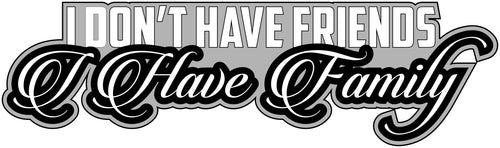 JDM STICKER I DON'T HAVE FRIENDS - Fast and Furious PHRASE DECAL [XRACING]  #119