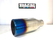 Titanium Style Blue Tip 2.5" inlet &  4" Outlet *XRACING*