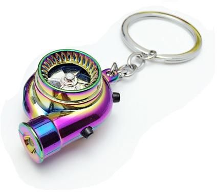Spinning Turbo Key Ring With Sound & Led Light