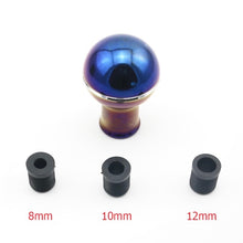 JDM Neo Chrome Round Gear Knob  Manual or Automatic *Universal Fitment*