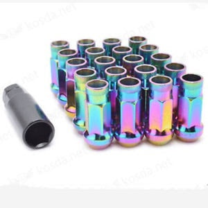 Neo Chrome Wheel Nuts *Free Shipping NZ ONLY*