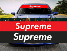 Suprme Window Banner with Background RED/Black JDM / SHOW / DRIFT